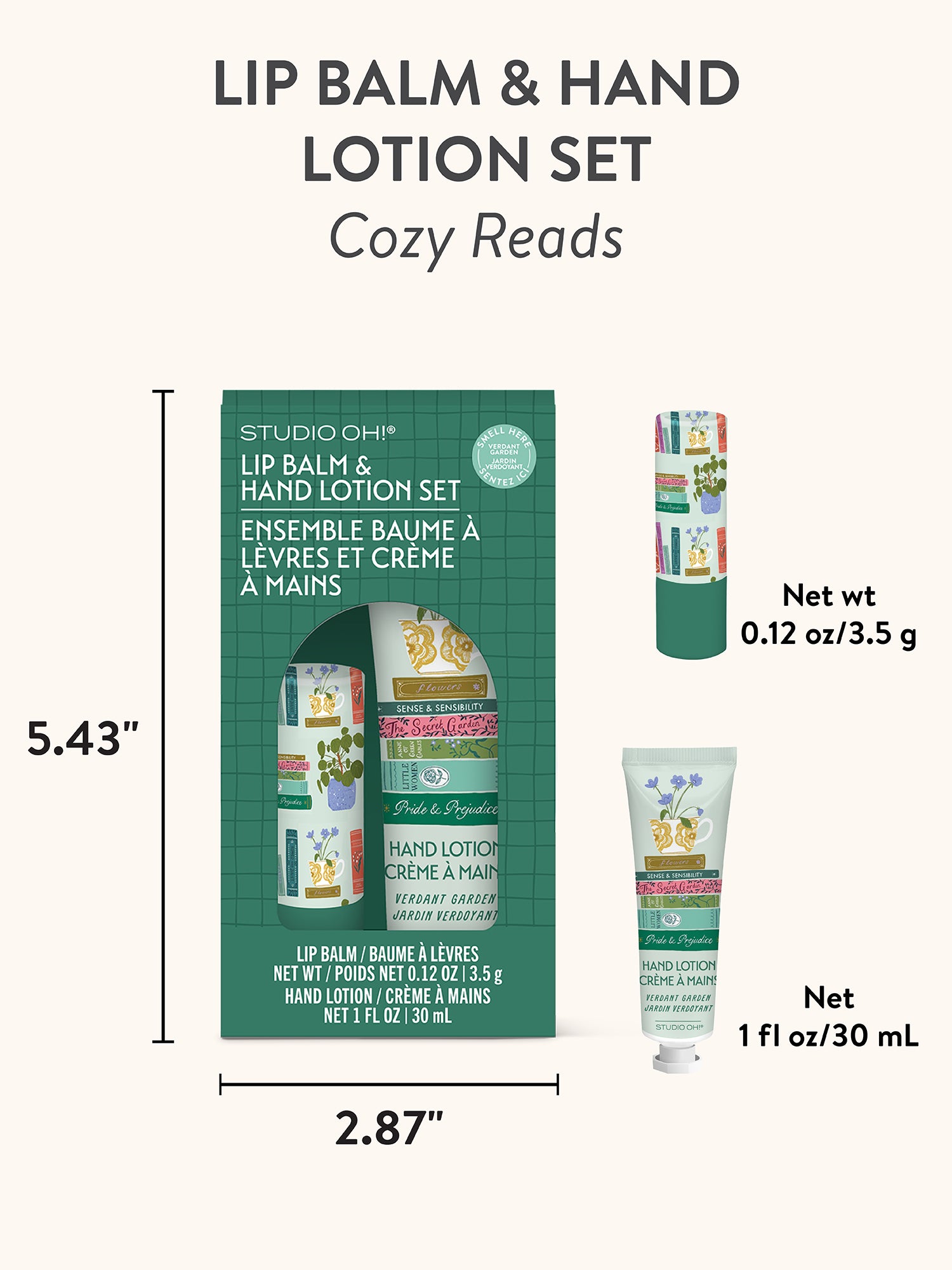 Cozy Reads Lip Balm & Hand Lotion Set – Studio Oh!