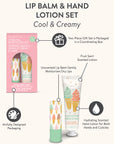 Cool & Creamy Lip Balm & Hand Lotion Set