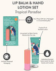 Tropical Paradise Lip Balm & Hand Lotion Set