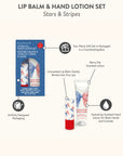 Stars & Stripes Lip Balm & Hand Lotion Set
