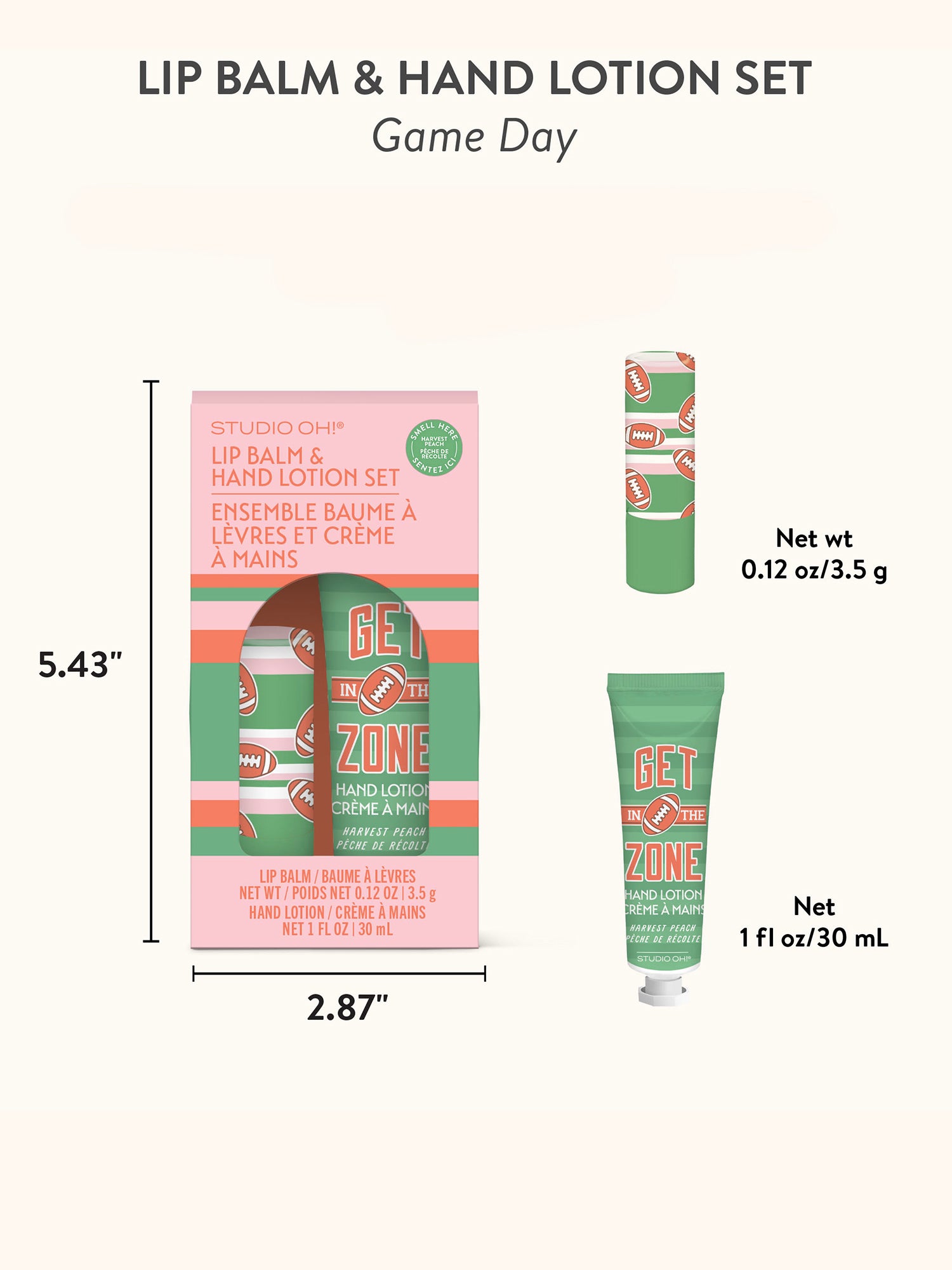 Game Day Lip Balm &amp; Hand Lotion Set