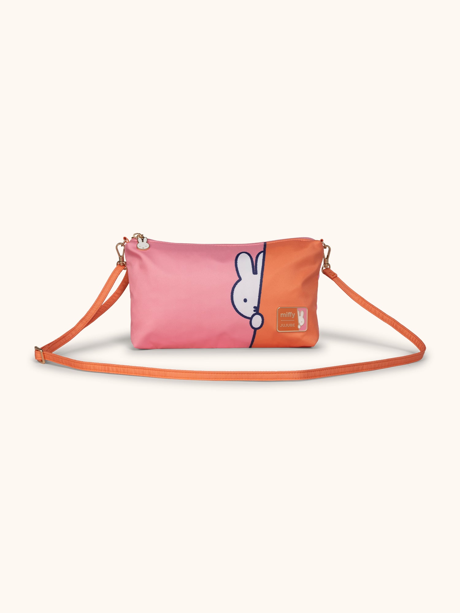 JuJuBe Miffy Flower Fields Be Quick Clutch - Pink &amp; Orange