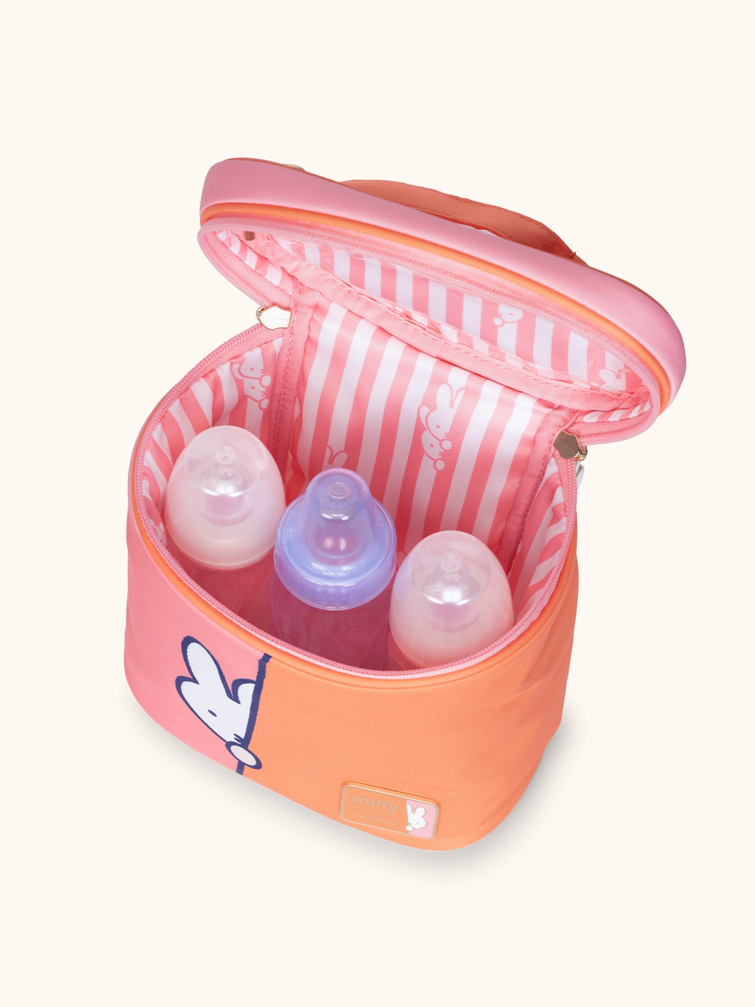 JuJuBe Miffy Flower Fields Fuel Cell Insulated Lunch Bag - Pink &amp; Orange