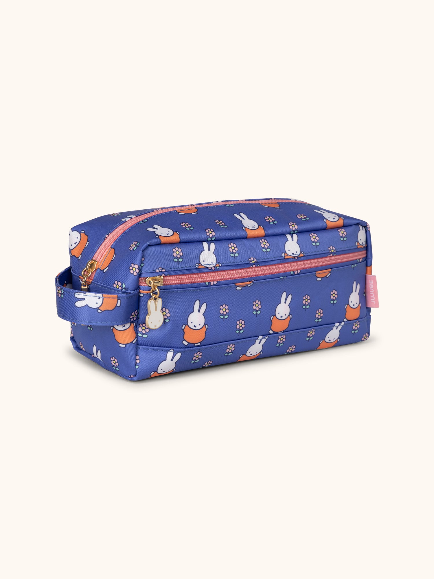 JuJuBe Miffy Flower Fields Be Dapper Toiletry Cosmetic Pouch - Blue &amp; Orange