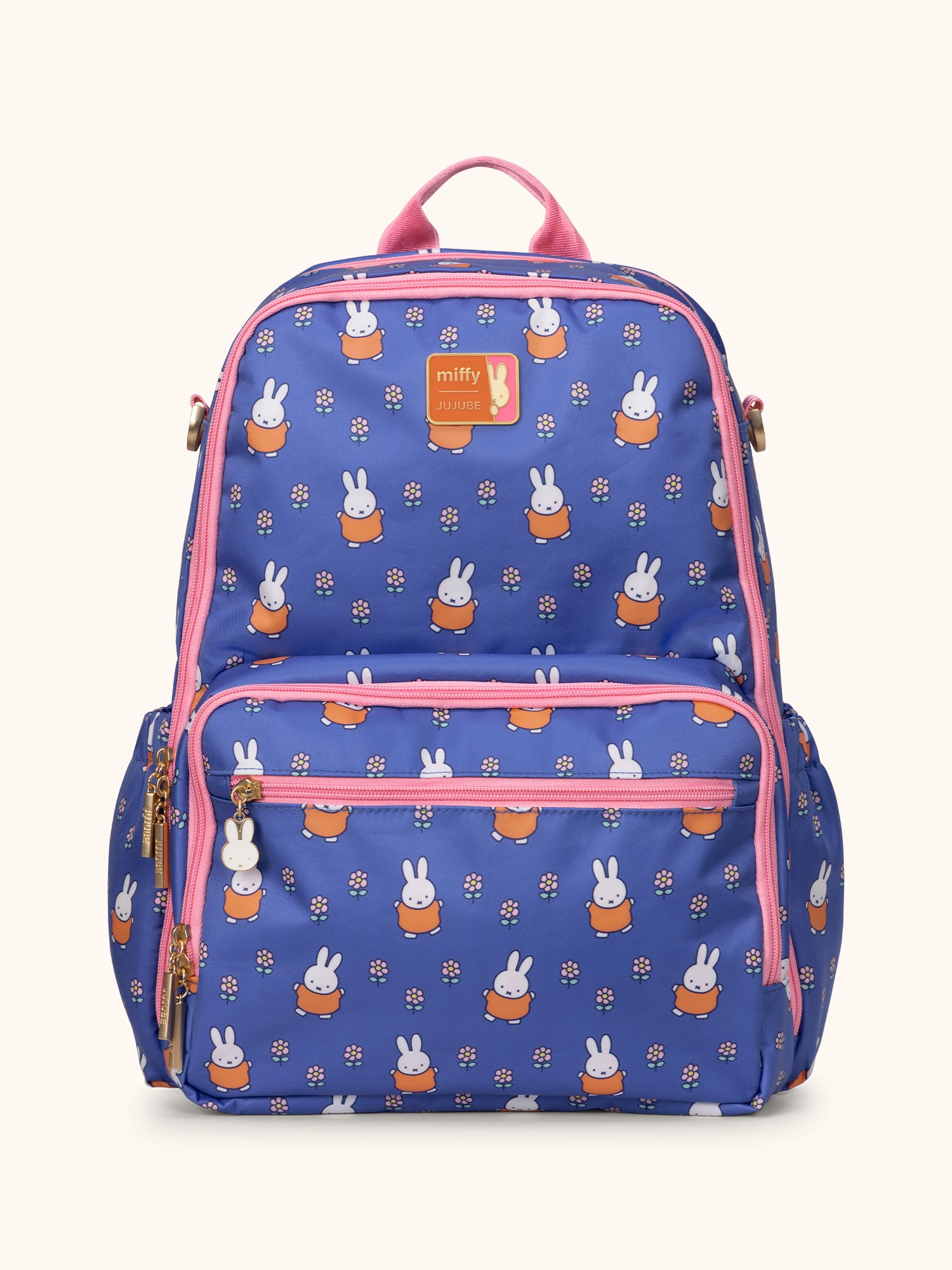 JuJuBe Miffy Flower Fields Zealous Backpack - Blue &amp; Orange