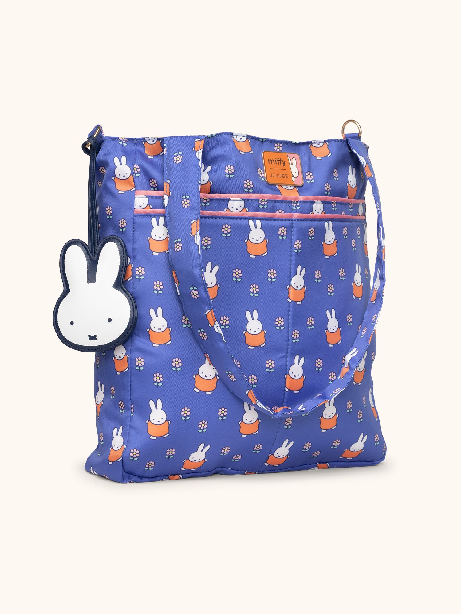 JuJuBe Miffy Flower Fields Be Light Tote Bag - Blue &amp; Orange