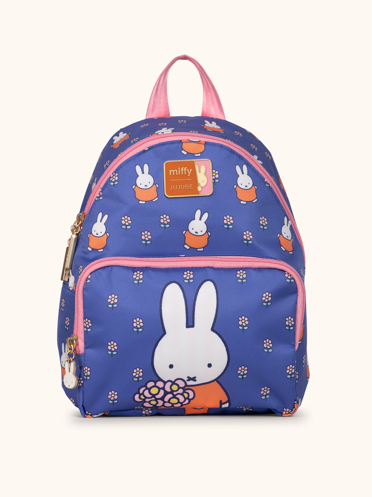 JuJuBe Miffy Flower Fields Everyday Mini Backpack - Blue &amp; Orange
