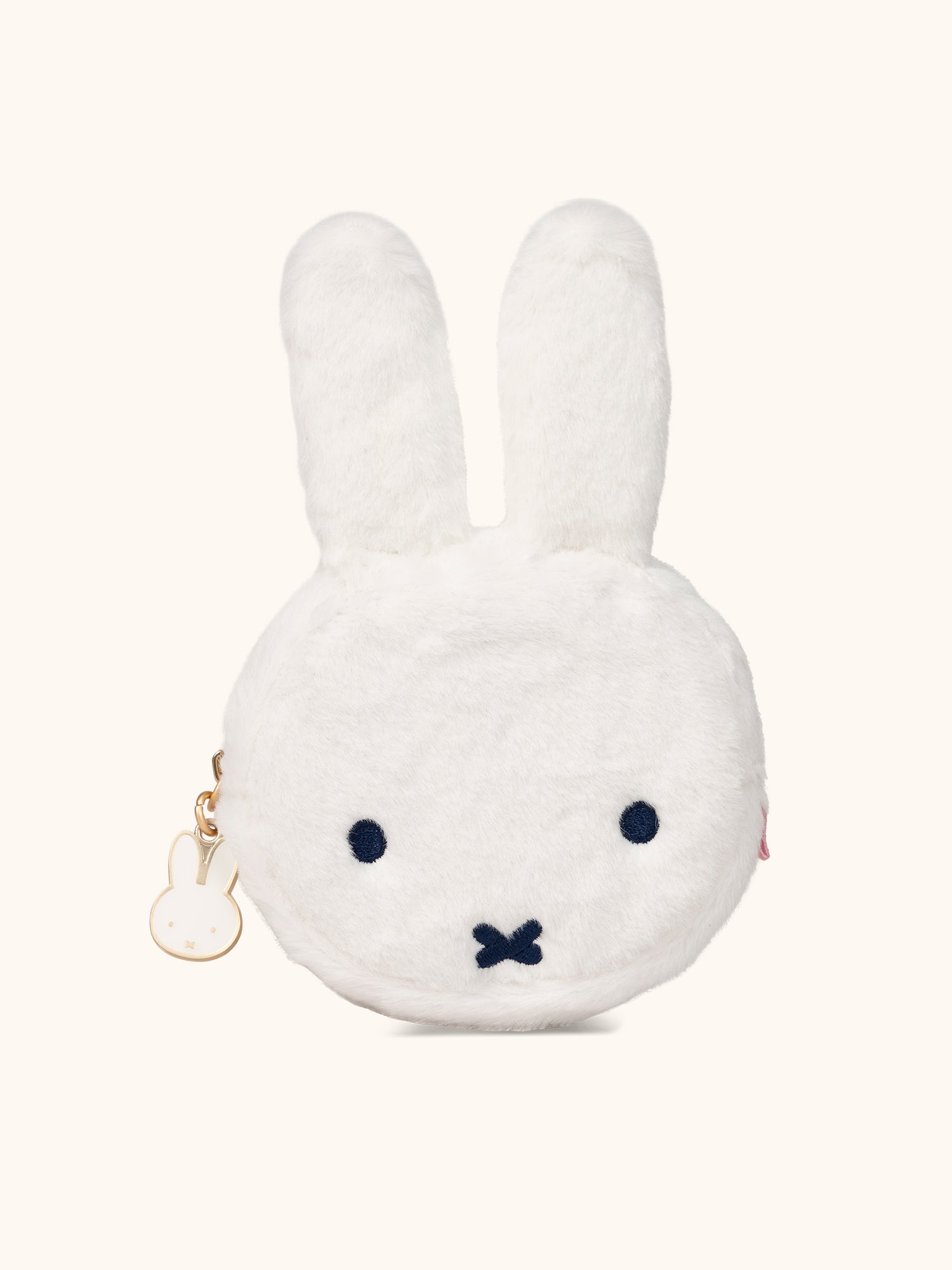 JuJuBe Miffy Flower Fields Plush Mini Pouch - White