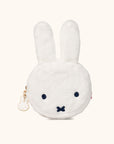 JuJuBe Miffy Flower Fields Plush Mini Pouch - White