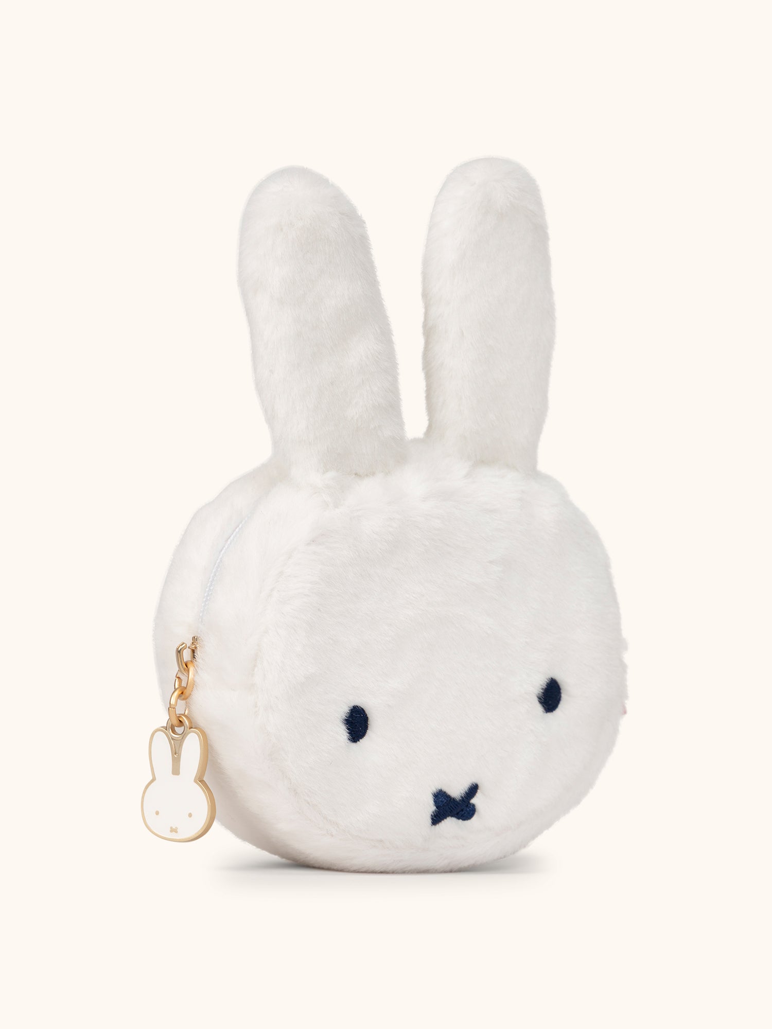 JuJuBe Miffy Flower Fields Plush Mini Pouch - White