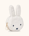 JuJuBe Miffy Flower Fields Plush Mini Pouch - White
