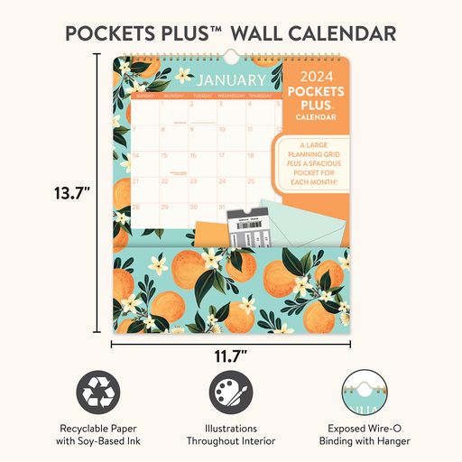 2024 Fruit & Flora Pockets Plus Calendar