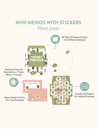 Plant Lover Mini Memo with Stickers