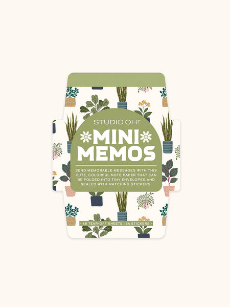 Plant Lover Mini Memo with Stickers – Studio Oh!