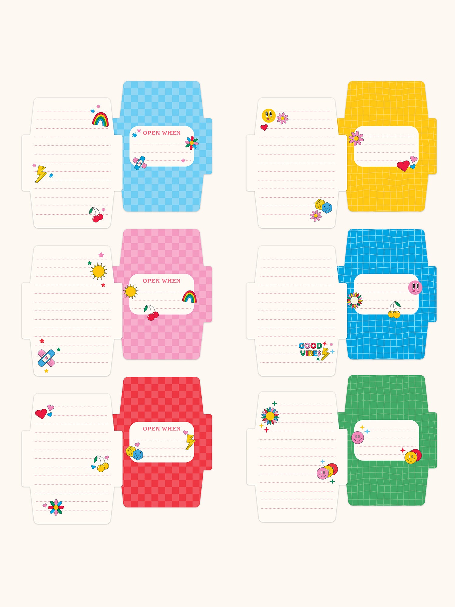 Retro Vibes Mini Memo with Stickers – Studio Oh!