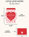 Be My Heart Mini Memos with Stickers
