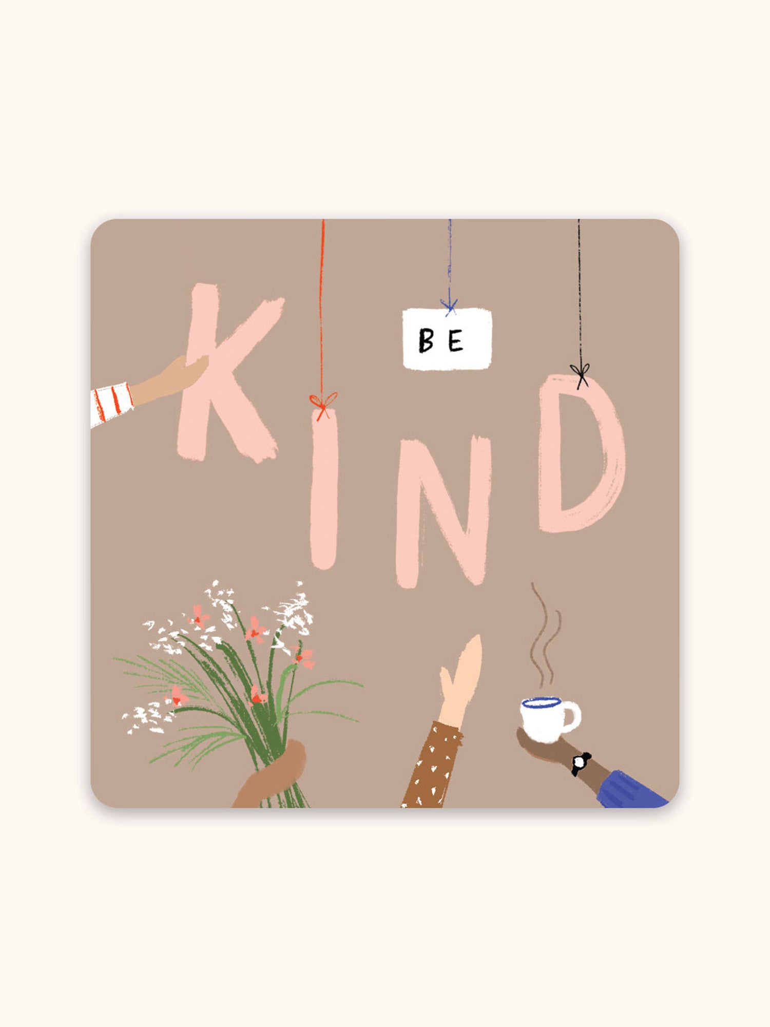 Be Kind Mini Note Card Set with Stickers