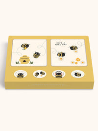 Buzzy Bees Mini Note Card Set with Stickers