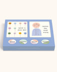 Dotted Palms Mini Note Card Set with Stickers