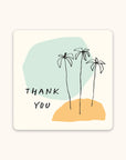 Dotted Palms Mini Note Card Set with Stickers