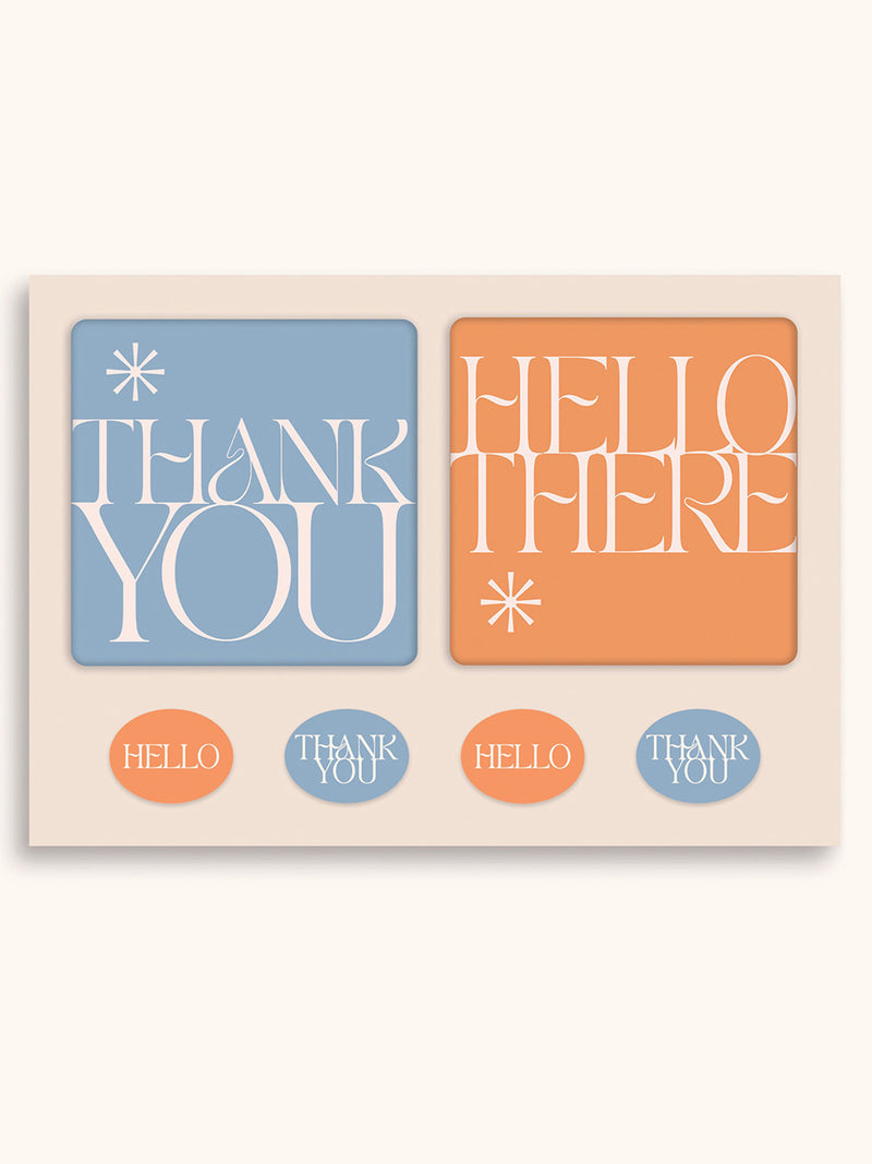 Cheery Messages Mini Note Card Set with Stickers
