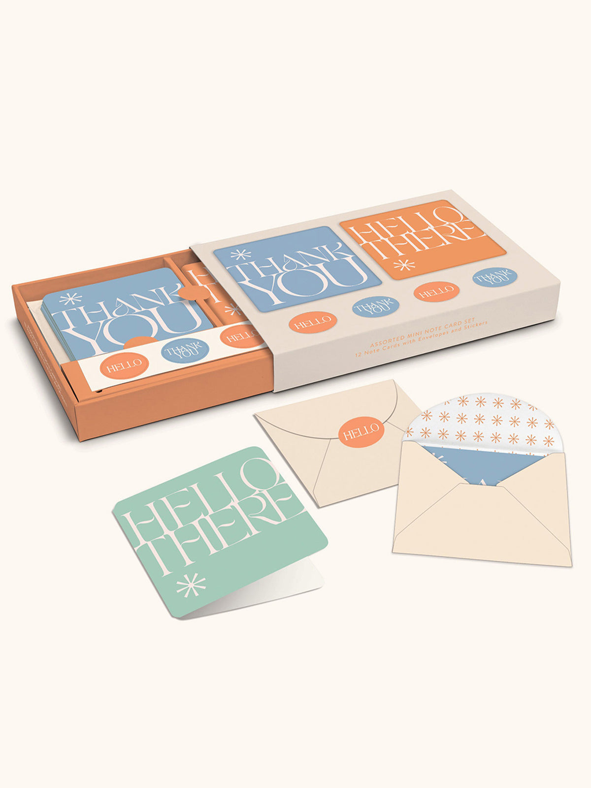 Cheery Messages Mini Note Card Set with Stickers – Studio Oh!
