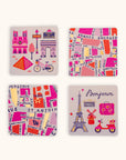 Rues de Paris Mini Note Card Set with Stickers