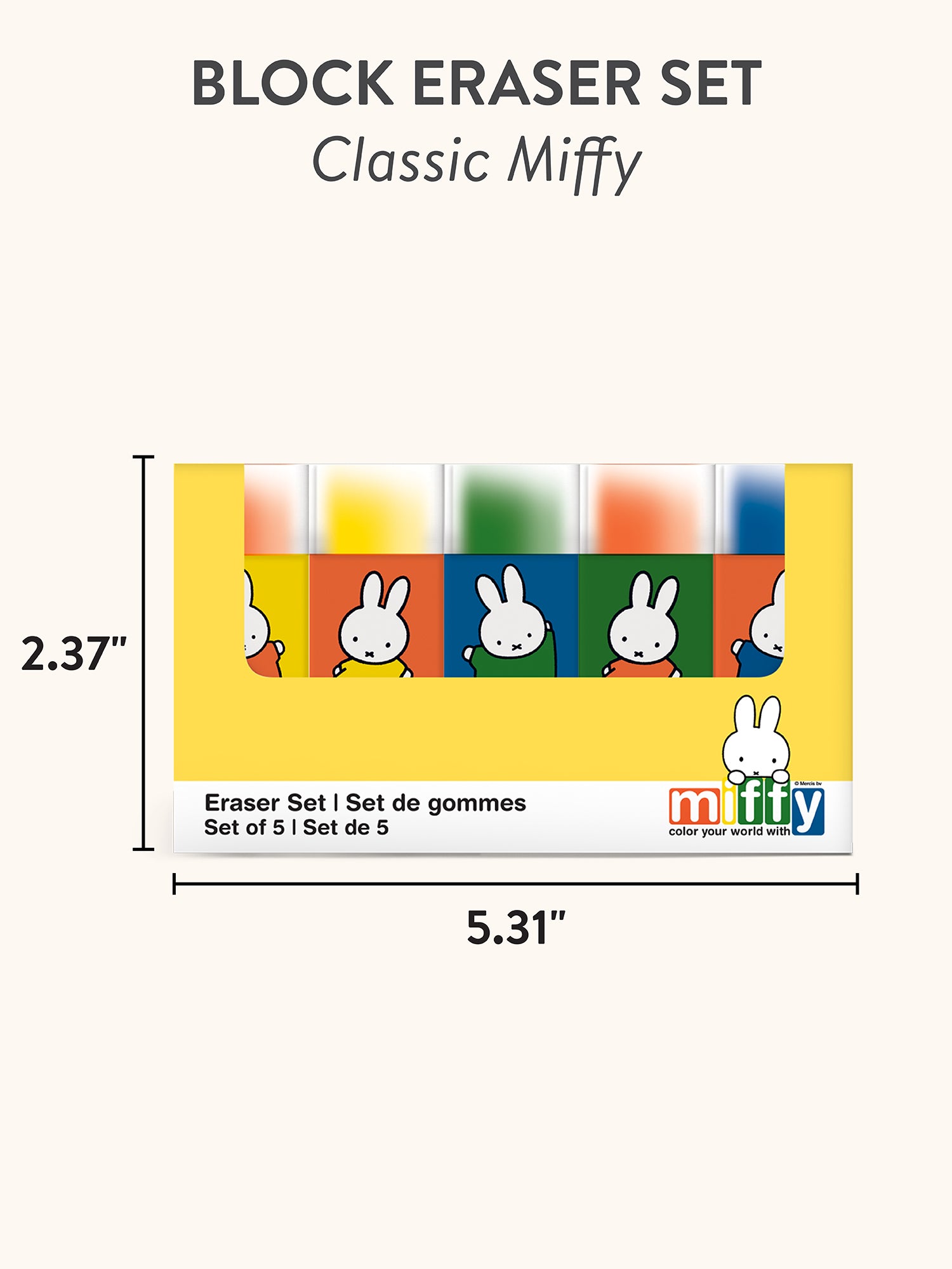 Classic Miffy Block Eraser Set – Studio Oh!