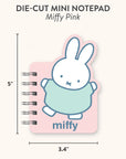 Miffy Pink Die-Cut Mini Notepad