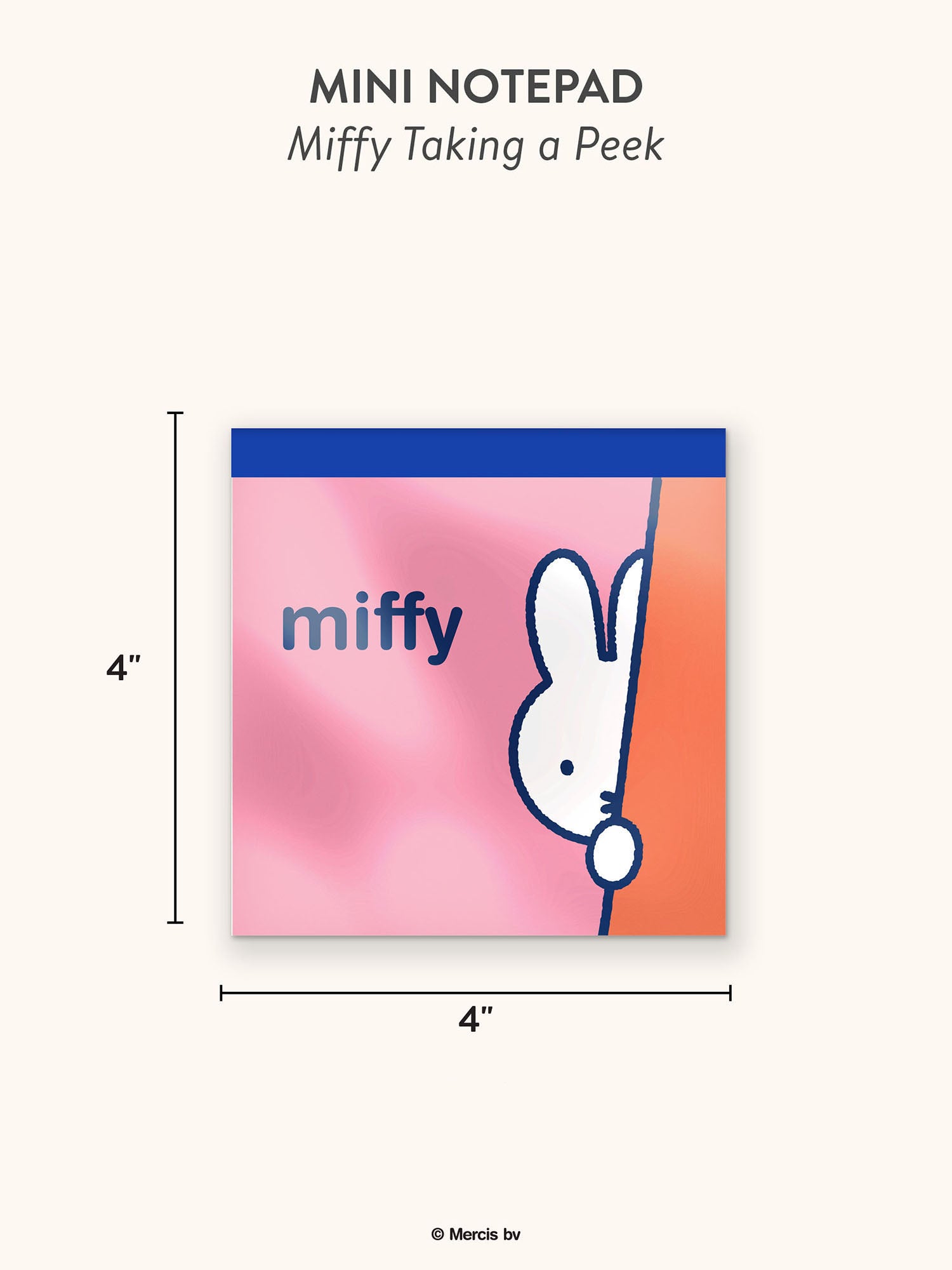 Miffy Taking a Peek Mini Notepad