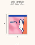 Miffy Taking a Peek Mini Notepad