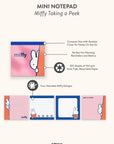 Miffy Taking a Peek Mini Notepad
