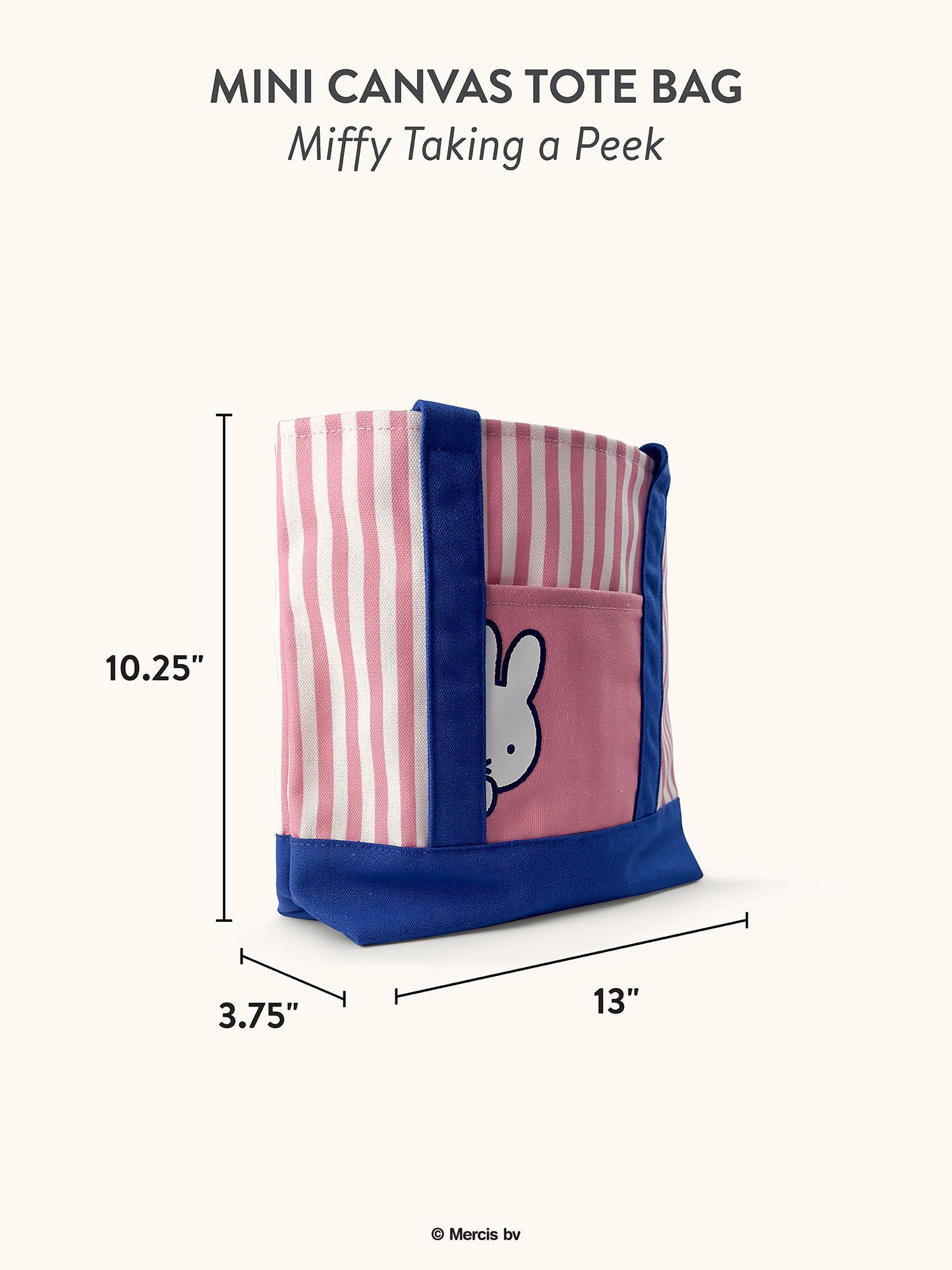 Miffy Taking a Peek Mini Canvas Tote Bag