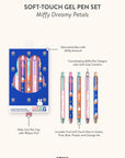 JuJuBe x Studio Oh Miffy Flower Fields Back-to-School Bundle - Zealous Backpack + Hardcover Notebook + Gel Pen Set + Pencil Pouch