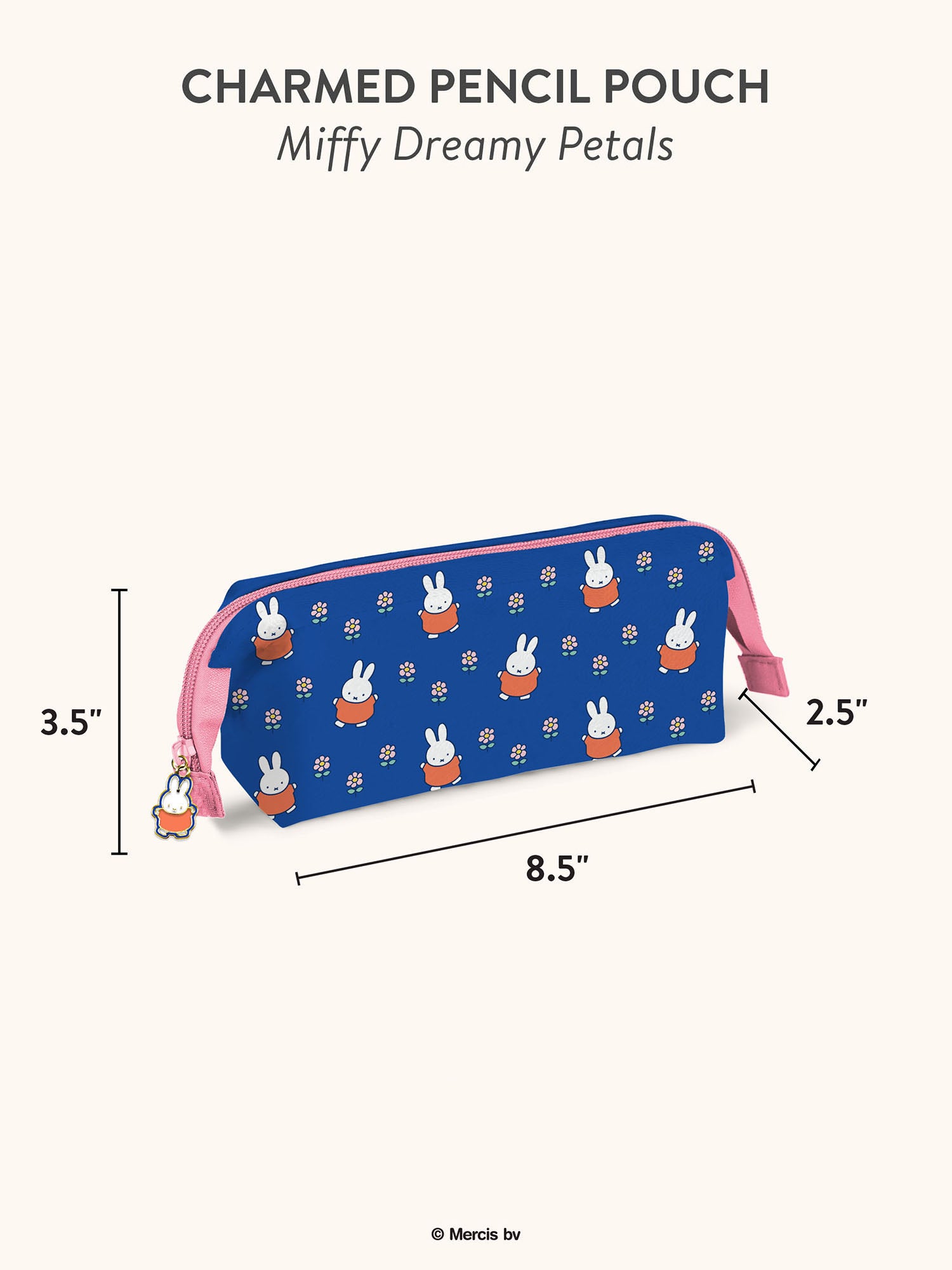 JuJuBe x Studio Oh Miffy Flower Fields Back-to-School Bundle - Zealous Backpack + Hardcover Notebook + Gel Pen Set + Pencil Pouch