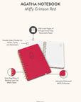 Miffy Crimson Red Agatha Notebook