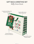 Miffy Snow Good Large Gift Bag & Greeting Card Set