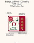 Miffy Deck the Tree Note Cards with Matching Wax Seals