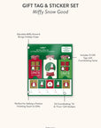 Miffy Snow Good Gift Tag & Sticker Set