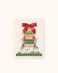 Bookish Christmas Bow Note Card Set