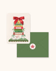 Bookish Christmas Bow Note Card Set