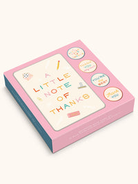 Tiny Treasures Thank You Note Card Set with Stickers