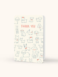 Posing Puppies Note Card Set with Stickers