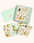 Au Pears Note Card Set with Stickers