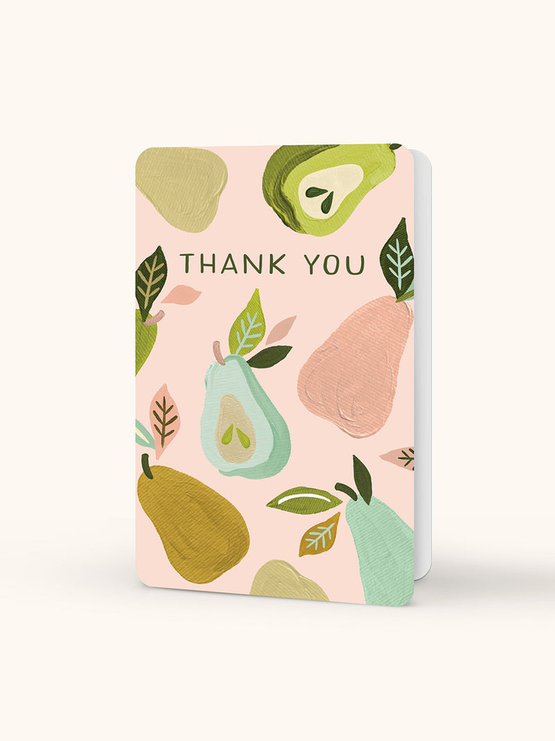 Au Pears Note Card Set with Stickers
