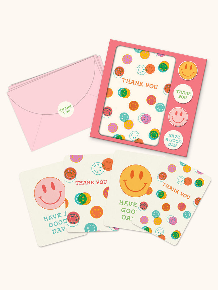 Be All Smiles Note Card Set with Stickers