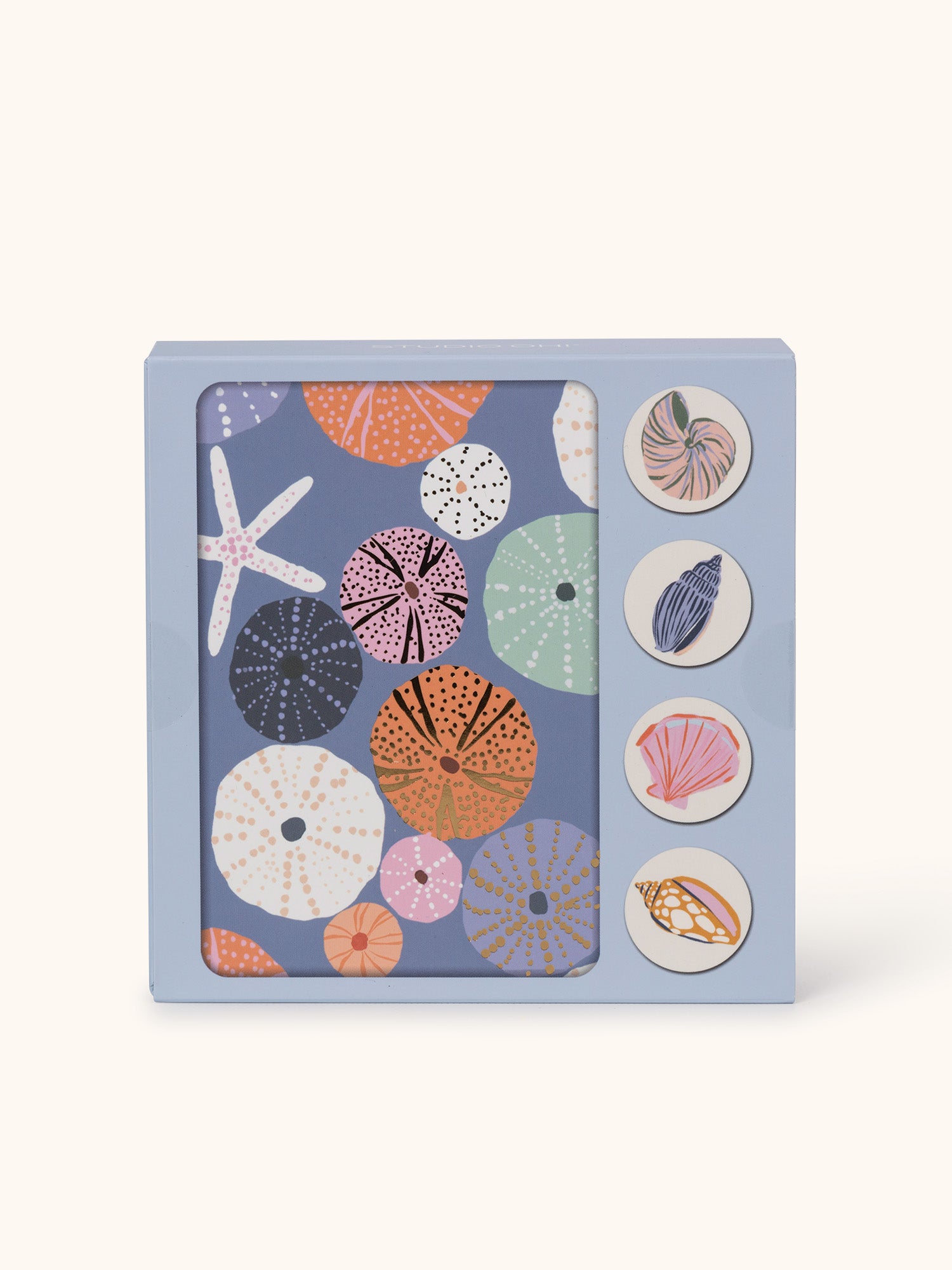 Seaside Discoveries Assorted Note Card Set with Stickers