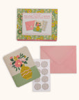 Dreaming of Flowers Note Card Set with Wax Seals