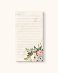 Bella Flora (Ivory) Chunky List Pad