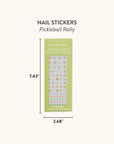 Pickleball Rally Nail Stickers